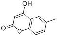 structure of CAS# 13252-83-0, 4-Hydroxy-6-Methylcoumarin;2-Hydroxy-6-Methyl-Chromen-4-One;2-Hydroxy-6-Methyl-4-Chromenone;2-Hydroxy-6-Methyl-Chromone