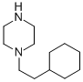 structure of CAS# 132800-12-5, 1-(2-Cyclohexylethyl)-Piperazine
