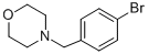 structure of CAS# 132833-51-3, 4-[(4-Bromophenyl)Methyl]-Morpholine