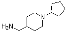结构式 CAS# 132864-60-9, 1-(1-环戊基-4-哌啶基)甲胺