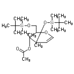 结构式 CAS# 132891-79-3, (2Xi)-3-O-乙酰基-2,6-脱水-5-脱氧-1,4-二-O-[二甲基(2-甲基-2-丙基)硅烷基]-3,4-二-C-甲基-D-苏-己-5-烯糖