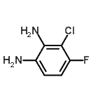 结构式 CAS# 132915-81-2, 3-氯-4-氟-1,2-苯二胺