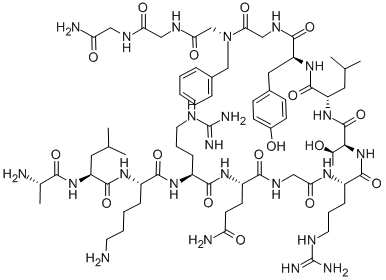 CAS#: 132996-61-3， L-Alanyl-L-Leucyl-L-Lysyl-L-Arginyl-L-Glutaminylglycyl-L-Arginyl-L-Threonyl-L-Leucyl-L-Tyrosylglycyl-L-Phenylalanylglycyl-Glycine