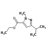 structure of CAS# 133261-08-2, Ethyl 3-Isopropyl-1-Methyl-1H-Pyrazole-5-Carboxylate