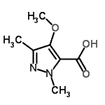 CAS#: 133608-65-8， 4-Methoxy-1,3-Dimethyl-1H-Pyrazole-5-Carboxylic Acid