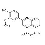 CAS#: 133676-10-5， Methyl 2-(4-Hydroxy-3-Methoxyphenyl)-4-Quinolinecarboxylate