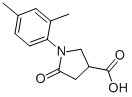 structure of CAS# 133748-22-8, (3S)-1-(2,4-Dimethylphenyl)-5-Oxopyrrolidine-3-Carboxylic Acid;(3S)-1-(2,4-Dimethylphenyl)-5-Oxo-Pyrrolidine-3-Carboxylate;(3S)-1-(2,4-Dimethylphenyl)-5-Oxo-3-Pyrrolidinecarboxylate;(3S)-1-(2,4-Dimethylphenyl)-5-Keto-Pyrrolidine-3-Carboxylate