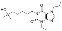 CAS#: 134072-58-5， 3-Ethyl-1-(6-Hydroxy-6-Methylheptyl)-7-Propylpurine-2,6-Dione