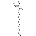 结构式 CAS# 134319-42-9, 1-(2-吡啶基)-1-十一烷酮