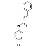 结构式 CAS# 134430-89-0, (2E)-N-(4-溴苯基)-3-苯基丙烯酰胺