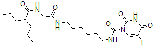 CAS#: 134460-39-2， 5-Fluoro-2,4-Dioxo-N-[6-[[2-(2-Propylpentanoylamino)Acetyl]Amino]Hexyl]Pyrimidine-1-Carboxamide