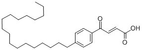 结构式 CAS# 134531-42-3, 4-(4-十八烷基苯基)-4-氧代-2-丁烯酸