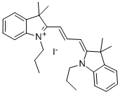 CAS#: 134564-83-3， 2-[3-(1,3-Dihydro-3,3-Dimethyl-1-Propyl-2H-Indol-2-Ylidene)-1-Propen-1-Yl]-3,3-Dimethyl-1-Propyl-3H-Indolium Iodide (1:1)