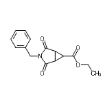 structure of CAS# 134575-06-7, Ethyl 3-Benzyl-2,4-Dioxo-3-Azabicyclo[3.1.0]Hexane-6-Carboxylate;Ethyl 3-b<wbr>enzyl-2,4<wbr>-dioxo-3-<wbr>aza-bicyc<wbr>lo[3.1.0]<wbr>hexane-6-<wbr>carboxyla<wbr>te;MFCD09475767