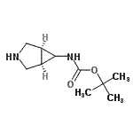 structure of CAS# 134575-17-0, 2-Methyl-2-Propanyl (1R,5S)-3-Azabicyclo[3.1.0]Hex-6-Ylcarbamate;tert-butyl -3-azabicyclo[3.1.0]hexan-6-ylcarbamate