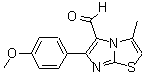 structure of CAS# 134670-46-5, 6-(4-Methoxyphenyl)-3-Methylimidazo[2,1-b][1,3]Thiazole-5-Carbaldehyde;6-(4-meth<wbr>oxyphenyl<wbr>)-3-methy<wbr>limidazo[<wbr>2,1-b]1,3<wbr>-thiazoli<wbr>ne-5-carb<wbr>aldehyde;6-(4-Meth<wbr>oxy-pheny<wbr>l)-3-meth<wbr>yl-imidaz<wbr>o-[2,1-b]<wbr>thiazole-<wbr>5-carbald<wbr>ehyde;BAS 10124442