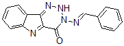 CAS#: 135086-92-9， 3-(Phenylmethylideneamino)-2H-Triazino[5,6-b]Indol-4-One