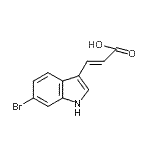 CAS#: 135250-41-8， (2E)-3-(6-Bromo-1H-Indol-3-Yl)Acrylic Acid