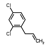 structure of CAS# 135439-18-8, 1-Allyl-2,4-Dichlorobenzene;3-(2,4-Dichlorophenyl)-1-propene