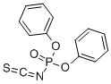 structure of CAS# 13561-75-6, Phosphorisocyanatidothioicacid O,O-Diphenyl Ester;Diphenyl (Isothiocyanato)Phosphate;Diphenoxyphosphinyl Isothiocyanate;Diphenyl Phosphoroisothiocyanatidate