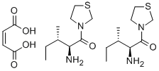 structure of CAS# 136259-20-6, (2S,3S)-2-Amino-3-Methyl-1-(3-Thiazolidinyl)-1-Pentanone;(3N-[(2S,3S)-2-AMINO-3-METHYL-PENTANOYL]-1,3-THIAZOLIDINE) HEMIFUMARATE;P32/98
