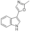 structure of CAS# 13640-26-1, 5,3'-Indolyl-2-methyloxazole;3-(2-Methyloxazol-5-Yl)-1H-Indole;3-(2-Methyl-5-Oxazolyl)-1H-Indole;1H-Indole, 3-(2-Methyl-5-Oxazolyl)-