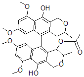 CAS#: 136565-66-7， [10-Hydroxy-5-(10-Hydroxy-7,9-Dimethoxy-3-Methyl-3,4-Dihydro-1H-Benzo[g]Isochromen-5-Yl)-7,9-Dimethoxy-3-Methyl-3,4-Dihydro-1H-Benzo[g]Isochromen-4-Yl] Acetate