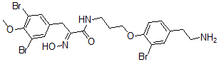 CAS#: 136685-30-8， (2E)-N-[3-[4-(2-Aminoethyl)-2-Bromophenoxy]Propyl]-3-(3,5-Dibromo-4-Methoxyphenyl)-2-Hydroxyiminopropanamide