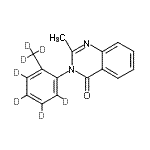 CAS#: 136765-41-8， 2-Methyl-3-[2-(<Sup>2</Sup>H<Sub>3</Sub>)Methyl(<Sup>2</Sup>H<Sub>4</Sub>)Phenyl]-4(3H)-Quinazolinone