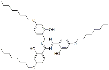 CAS 登录号：13681-75-9， 6-[4,6-二(4-辛氧基-6-氧代-1-环己-2,4-二烯亚基)-1,3,5-三嗪烷-2-亚基]-3-辛氧基环己-2,4-二烯-1-酮