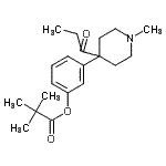 CAS 登录号：136832-80-9， 3-(1-甲基-4-丙酰基-4-哌啶基)苯基特戊酸酯