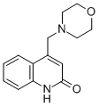 结构式 CAS# 13694-07-0, 4-(4-吗啉基甲基)-2(1H)-喹啉酮