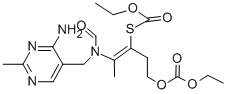 CAS 登录号：137-76-8， [(Z)-2-[(4-氨基-2-甲基嘧啶-5-基)甲基-甲酰氨基]-5-乙氧羰基氧基戊-2-烯-3-基]硫基甲酸乙酯