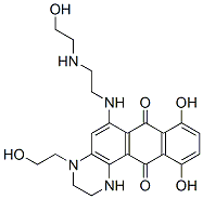 structure of CAS# 137132-70-8, 8,11-Dihydroxy-4-(2-Hydroxyethyl)-6-[2-(2-Hydroxyethylamino)Ethylamino]-2,3-Dihydro-1H-Naphtho[3,2-h]Quinoxaline-7,12-Dione;8,11-Dihydroxy-4-(2-Hydroxyethyl)-6-[2-(2-Hydroxyethylamino)Ethylamino]-2,3-Dihydro-1H-Naphtho[3,2-H]Quinoxaline-7,12-Quinone;Naphtho(2,3-F)Quinoxaline-7,12-Dione, 8,11-Dihydroxy-1,2,3,4-Tetrahydro-4-(2-Hydroxyethyl)-6-((2-((2-Hydroxyethyl)Amino)Ethyl)Amino)-;Dhhnqd