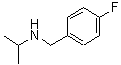 structure of CAS# 137379-61-4, N-(4-Fluorobenzyl)-2-Propanamine;(4-fluorobenzyl)isopropylamine;(4-Fluorobenzyl)isopropyl-amine;(4-Fluoro-benzyl)isopropyl-amine
