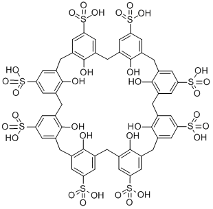 结构式 CAS# 137407-62-6, 49,50,51,52,53,54,55,56-八羟基-,29,35,41,47-八磺酸