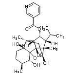 CAS#: 137441-82-8， (2R,3S,6S,7S,9R,10S,11S,12R,13S,14R)-2,6,9,11,13,14-Hexahydroxy-11-Isopropyl-3,7,10-Trimethyl-15-Oxapentacyclo[7.5.1.0<Sup>1,6</Sup>.0<Sup>7,13</Sup>.0<Sup>10,14</Sup>]Pentadec-12-Yl Nicotinate