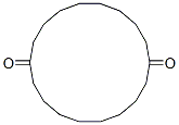 结构式 CAS# 13747-10-9, 1,10-环十八烷二酮