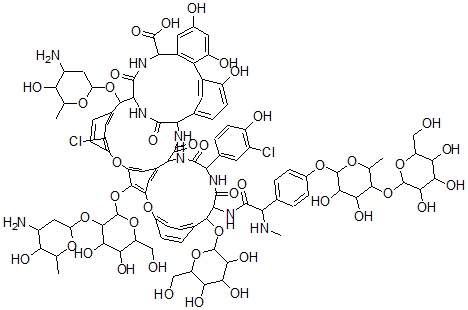 CAS#: 137801-54-8， 49-Chloro-4b-O-alpha-D-Mannopyranosyl-Avoparcin alpha