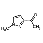 结构式 CAS# 137890-04-1, 1-(1-甲基-1H-吡唑-3-基)乙酮
