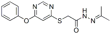 CAS#: 137927-77-6， 2-[6-(Phenoxy)Pyrimidin-4-Yl]Sulfanyl-N-(Propan-2-Ylideneamino)Acetamide