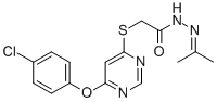 CAS#: 137927-79-8， 2-[6-(4-Chlorophenoxy)Pyrimidin-4-Yl]Sulfanyl-N-(Propan-2-Ylideneamino)Acetamide