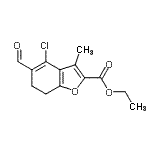 CAS#: 137987-76-9， Ethyl 4-Chloro-5-Formyl-3-Methyl-6,7-Dihydro-1-Benzofuran-2-Carboxylate
