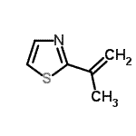 structure of CAS# 13816-04-1, 2-Isopropenyl-1,3-Thiazole;2-Isopropenyl-1,3-thiazole #