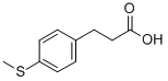 structure of CAS# 138485-81-1, 4-(Methylthio)-Benzenepropanoic Acid