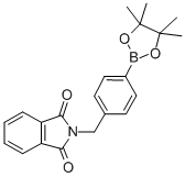 structure of CAS# 138500-87-5, 4-Phthalimidomethylphenylboronic acid, pinacol ester;2-[[4-(4,4,5,5-Tetramethyl-1,3,2-Dioxaborolan-2-Yl)Phenyl]Methyl]Isoindoline-1,3-Dione;2-[4-(4,4,5,5-Tetramethyl-1,3,2-Dioxaborolan-2-Yl)Benzyl]Isoindoline-1,3-Quinone;(4-Phthalimidomethylphenyl)Boronic Acid Pinacol Ester