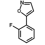 结构式 CAS# 138716-36-6, 5-(2-氟苯基)-1,2-恶唑