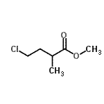 structure of CAS# 13888-03-4, Methyl 4-Chloro-2-Methylbutanoate;4-Chloro-2-methyl butyric acid methyl ester;4-CHLORO-2-METHYLBUTYRIC ACID METHYL ESTER;Methyl 4-Chloro-2-methylbutyrate