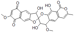 CAS#: 139211-67-9， 3,3',10-Trihydroxy-4,7'-Dimethoxy-7-Methylspiro[3,4-Dihydropyrano[5,6-g]Isochromene-2,2'-3H-Benzo[f][1]Benzoxole]-5',8',9-Trione