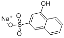 structure of CAS# 13935-00-7, 1-Naphthol-3-Sulfonic Acid Sodium Salt;Sodium 4-Hydroxy-2-Naphthalenesulfonate;Sodium 4-Hydroxynaphthalene-2-Sulphonate